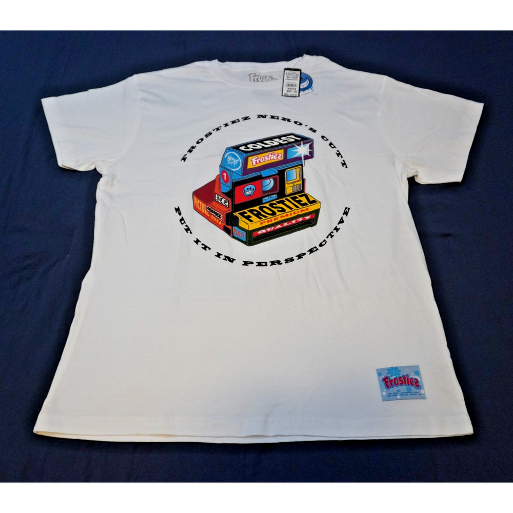 Frosties Coldest Graphic T-Shirt White Men's Size 2XL Streetwear Tee